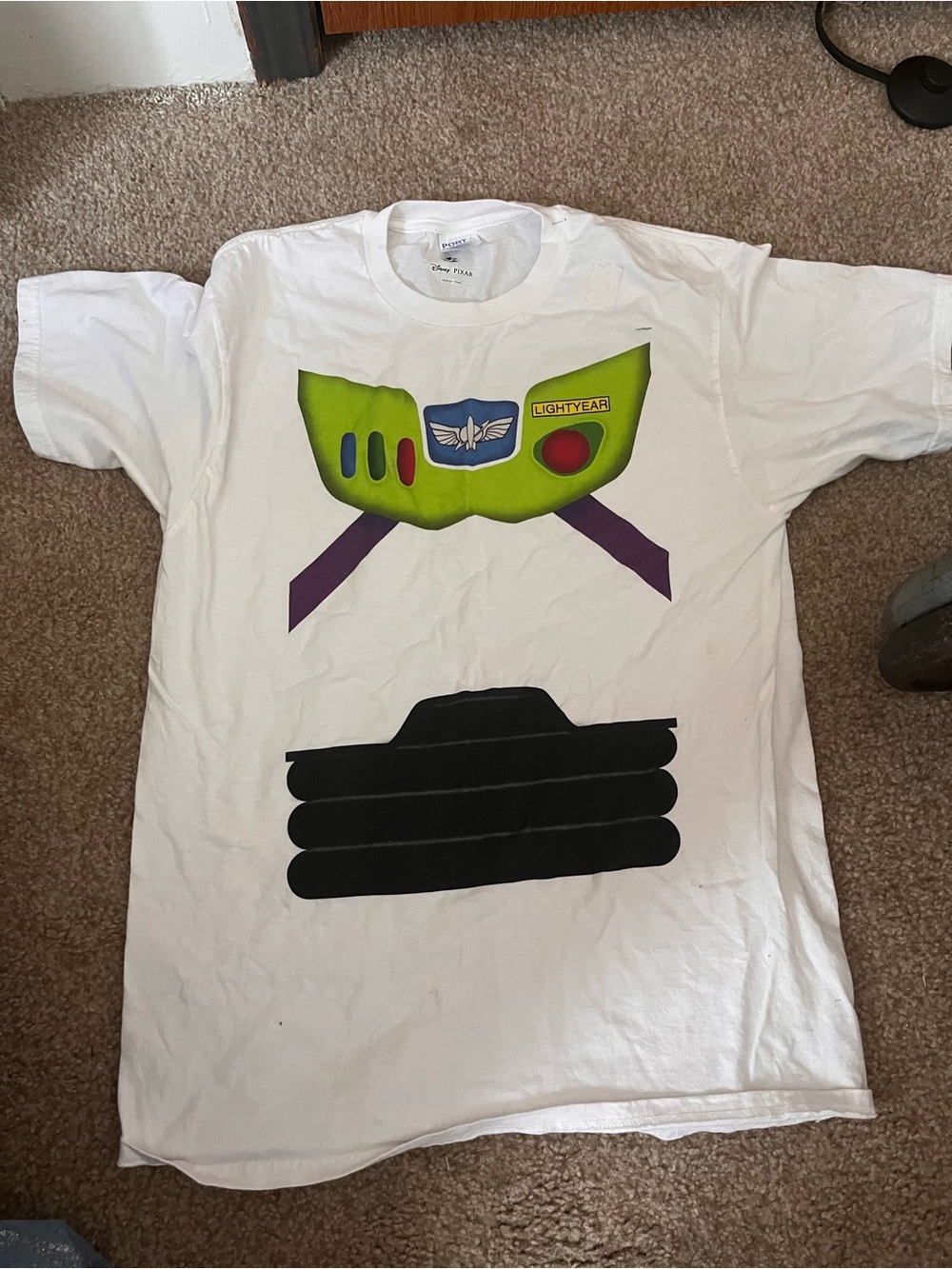 Buzz Lightyear Inspired White mens T-Shirt